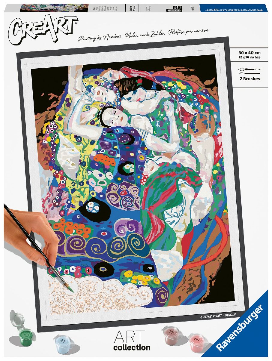 Ravensburger CreArt - Malen nach Zahlen 23649 - ART Collection: Virgin (Klimt) - ab 14 Jahren
