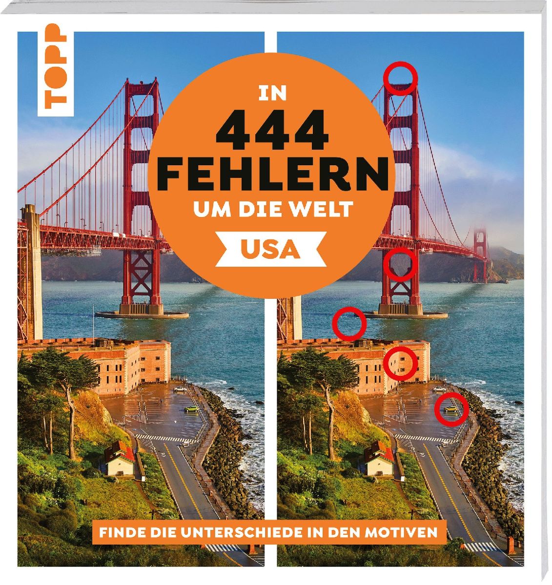 In 444 Fehlern um die Welt - USA. Finde die Unterschiede in den schönsten Motiven der USA
