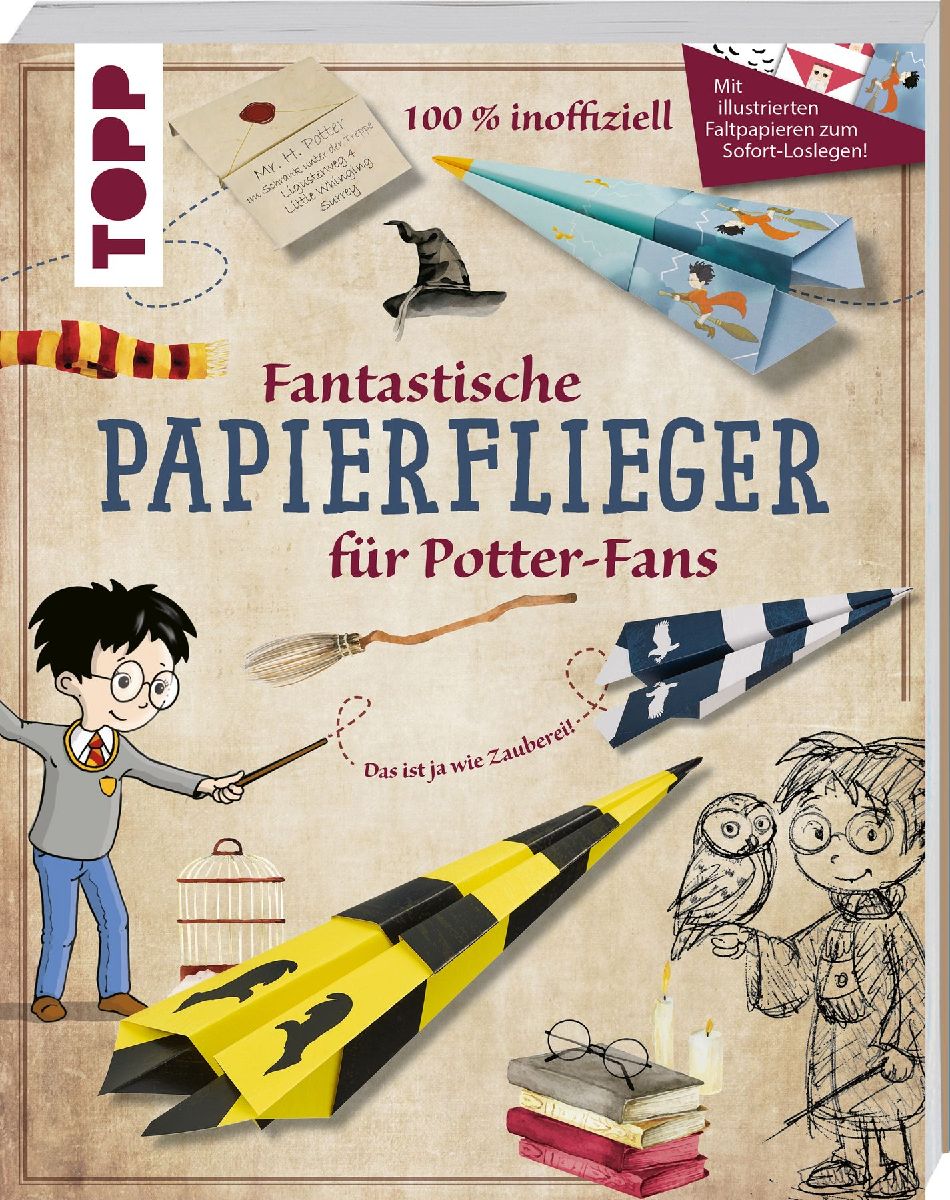 Fantastische Harry Potter Papierflieger