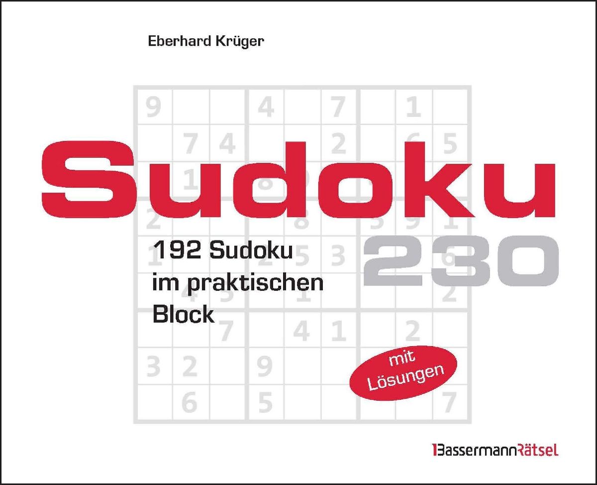 Sudokublock 230 (5 Exemplare à 2,99 EUR)