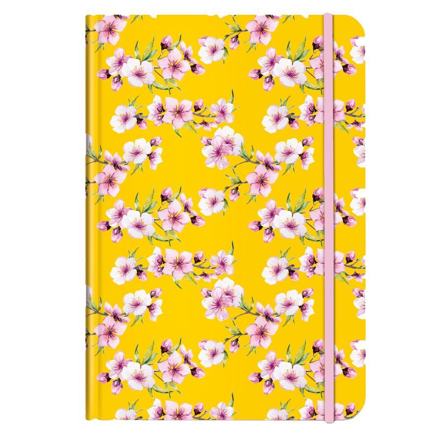 Notizbuch A5 Blüten gelb