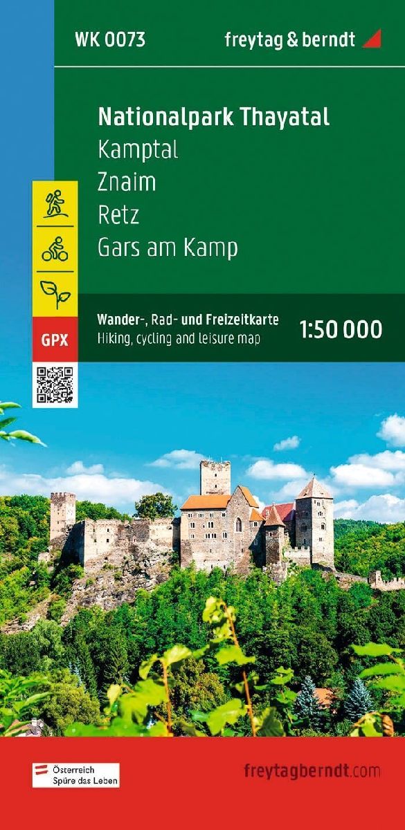 freytag & berndt Wanderkarte WK 0073 Nationalpark Thayatal, Kamptal - Znaim - Retz - Gars am Kamp 1:50.000