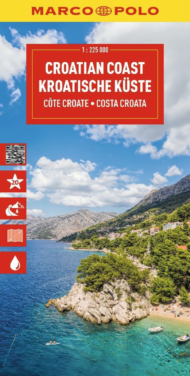 MARCO POLO Reisekarte Kroatische Küste 1:225.000