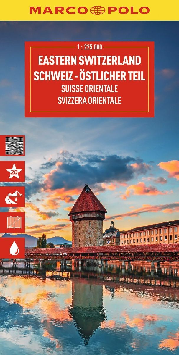 MARCO POLO Reisekarte Schweiz 02 Östlicher Teil 1:225.000