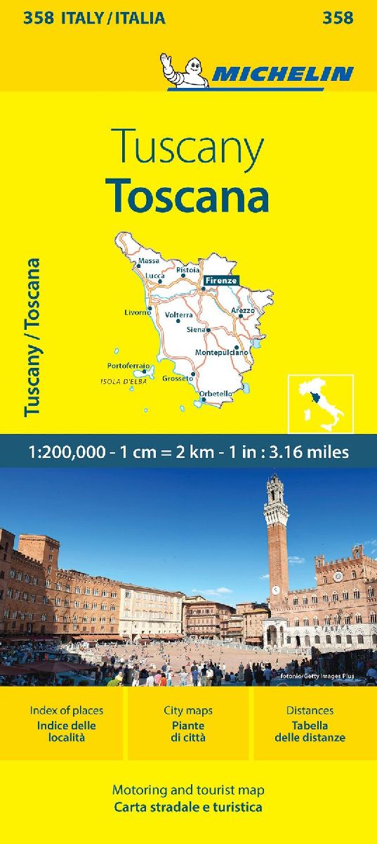 Michelin Map Italy: Toscana 358