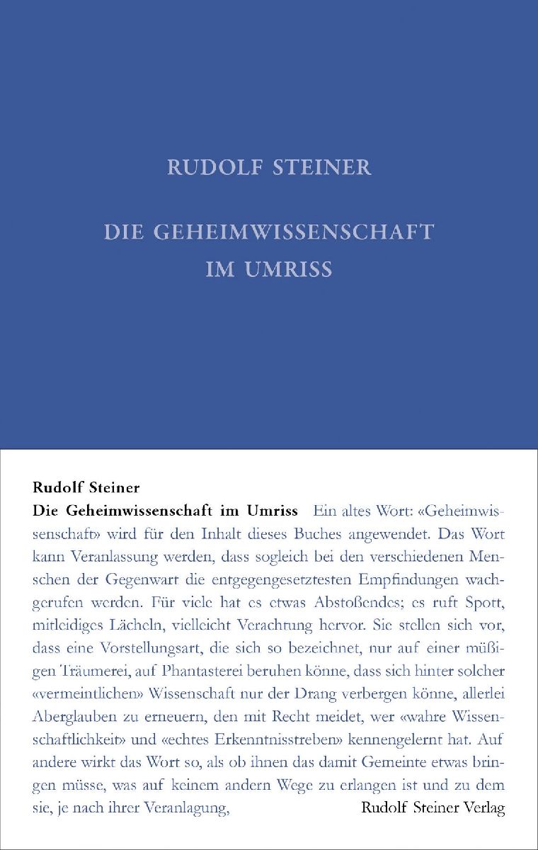 Die Geheimwissenschaft im Umriss