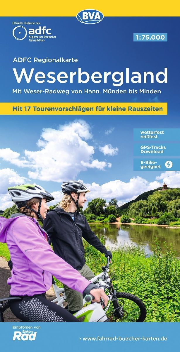 BVA ADFC Regionalkarte Weserbergland 1:75.000