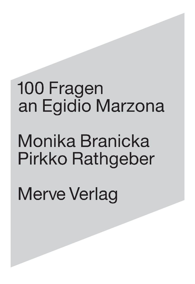 100 Fragen an Egidio Marzona