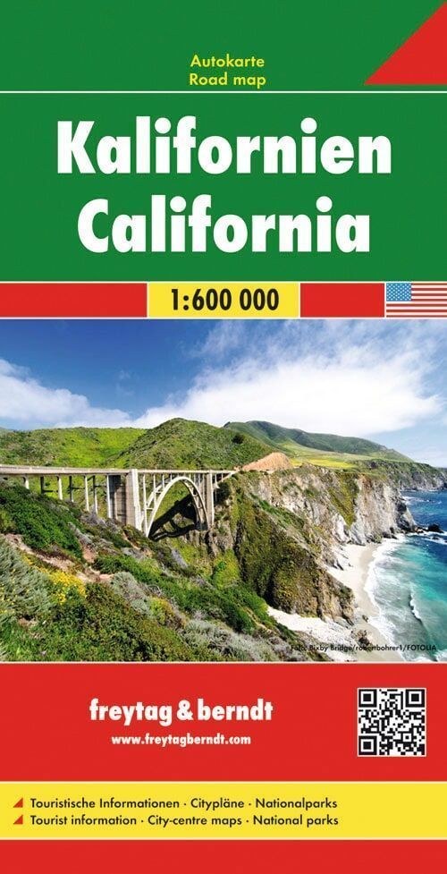 Kalifornien, Autokarte 1:600.000