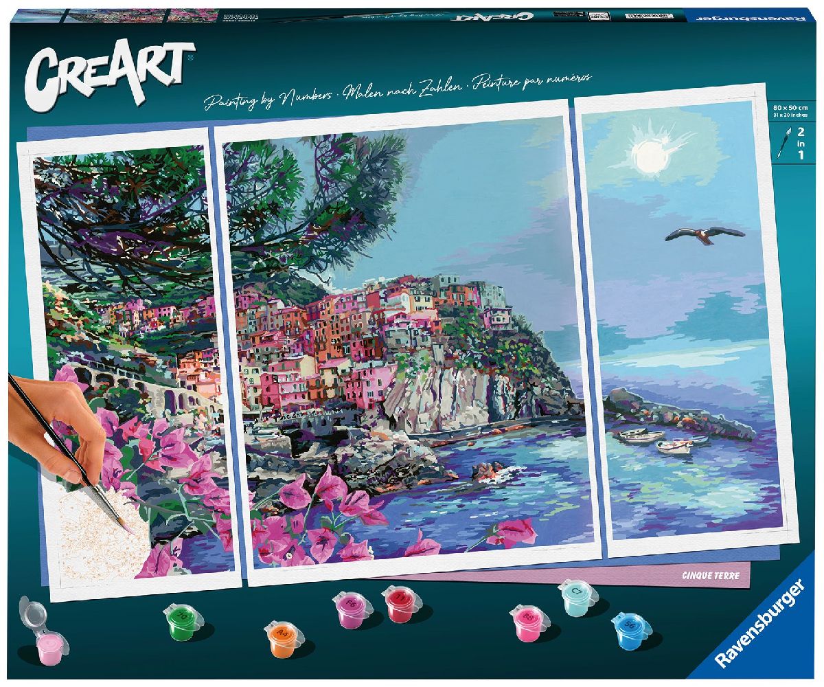 Ravensburger Malen nach Zahlen 23529 - Cinque Terre - ab 14 Jahren