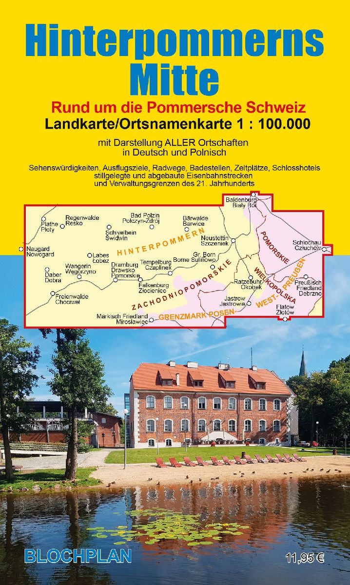 Landkarte Hinterpommerns Mitte