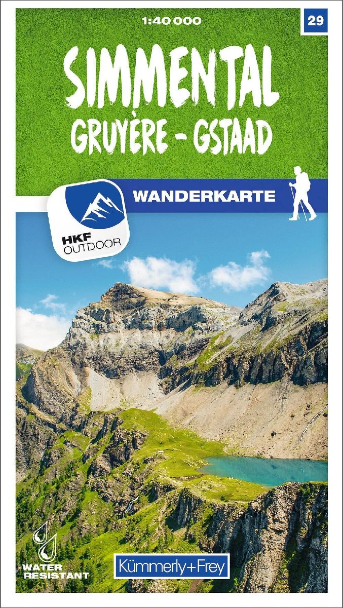 Simmental / Gruyère - Gstaad 29 Wanderkarte 1:40 000 matt laminiert