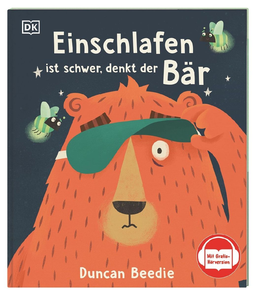 Einschlafen ist schwer, denkt der Bär
