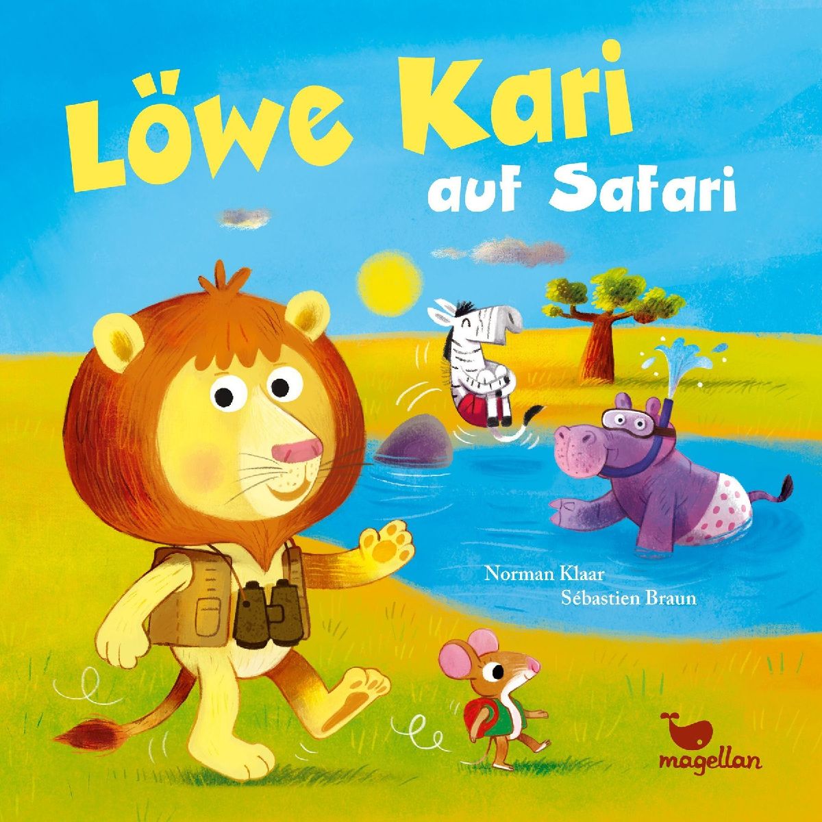 Löwe Kari auf Safari