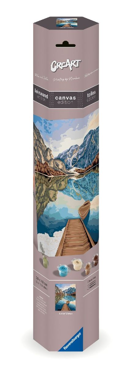 CreArt, Malen nach Zahlen Canvas Leinwand - Seeblick