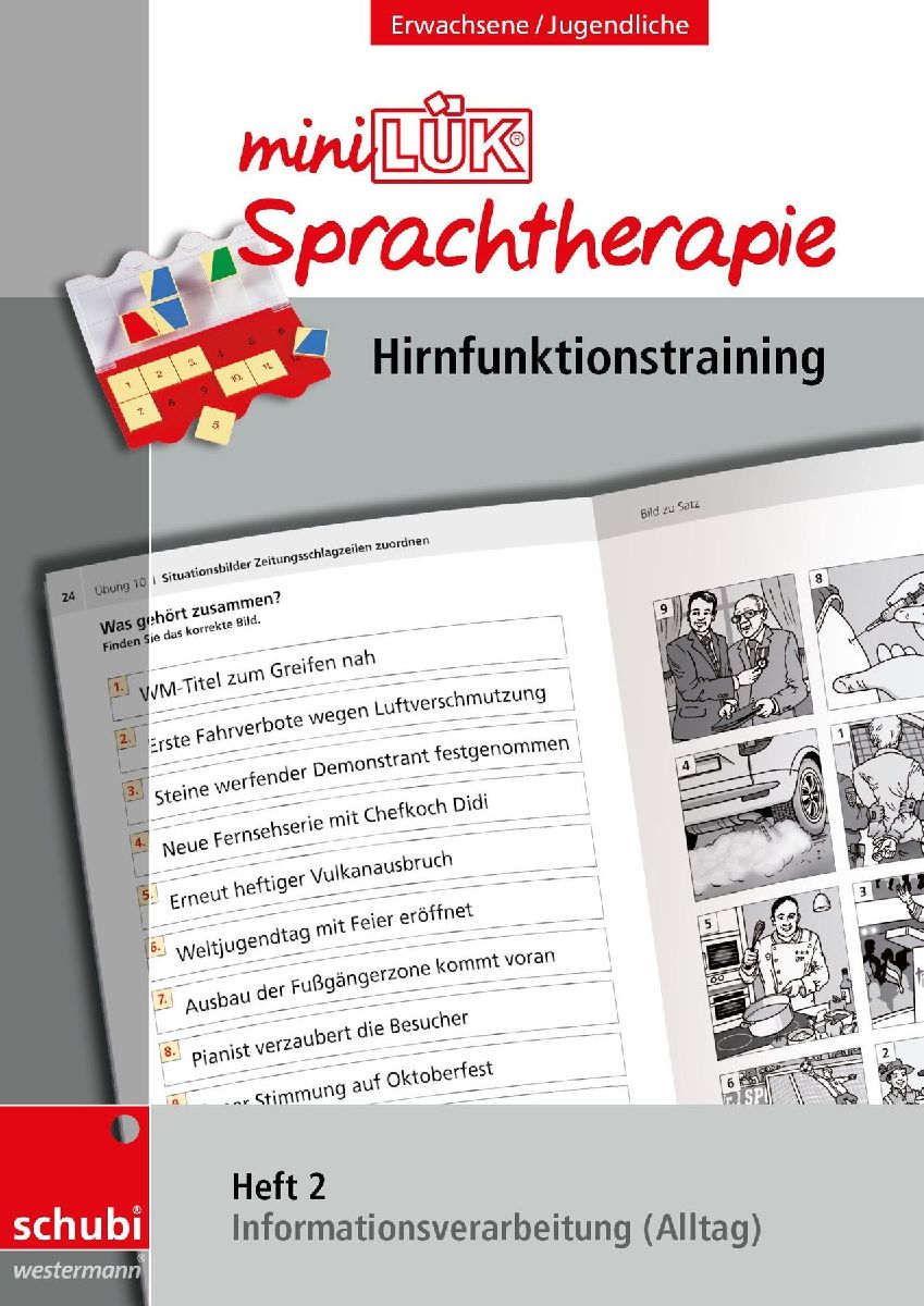 miniLÜK-Sprachtherapie Heft 2 - Hirnfunktionstraining
