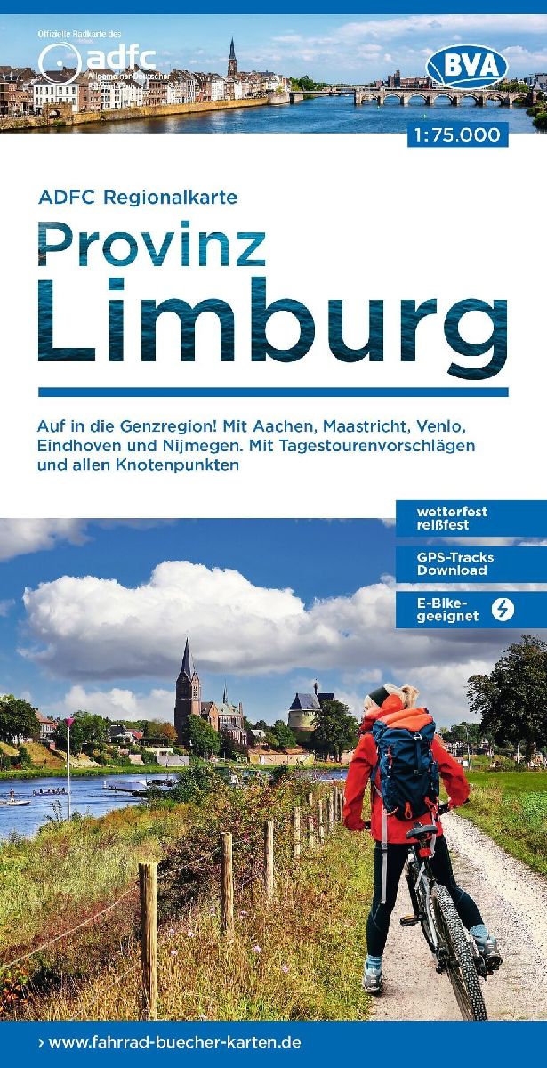 BVA ADFC Regionalkarte Limburg, mit Knotenpunkten 1:75.000
