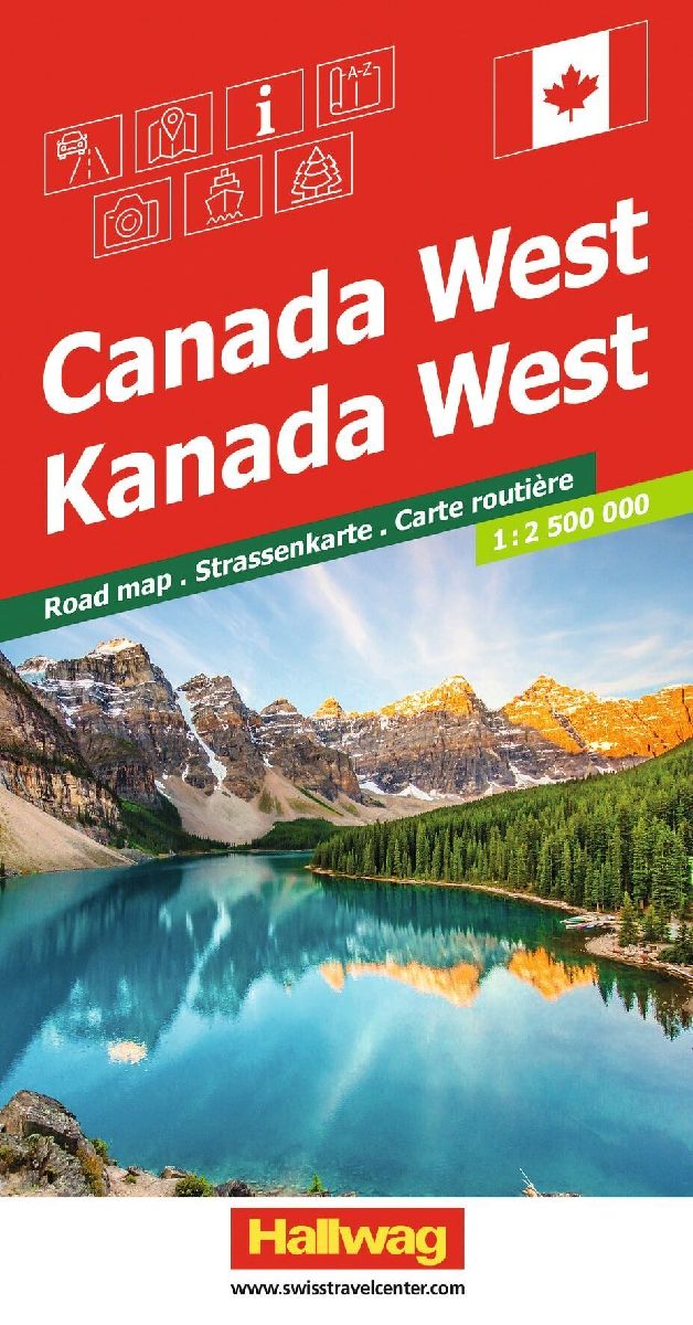 Hallwag Strassenkarte Kanada West 1:2,5 Mio.