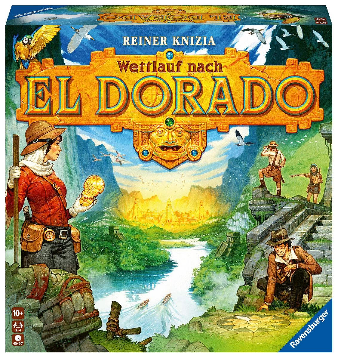 Ravensburger 26457 - Wettlauf nach El Dorado '23, Strategiespiel, Spiel für Erwachsene und Kinder ab 10 - Taktikspiel geeignet für 2-4 Spieler