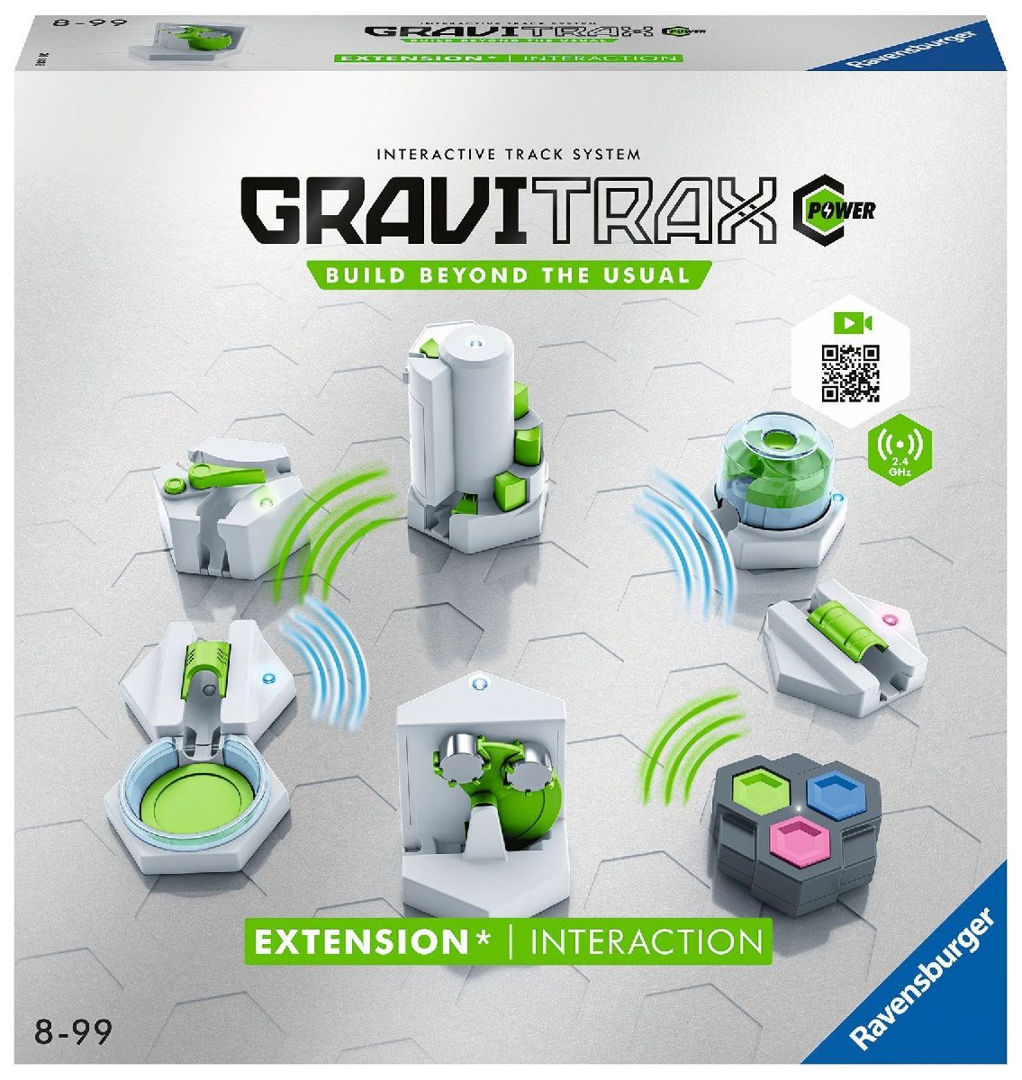 Ravensburger GraviTrax Power Erweiterung Interaction - Ideales Zubehör für spektakuläre Kugelbahnen, Konstruktionsspielzeug für Kinder ab 8 Jahren