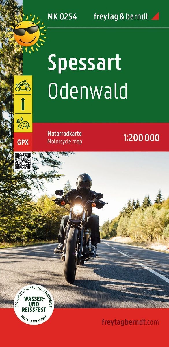 Spessart, Motorradkarte 1:200.000, freytag & berndt
