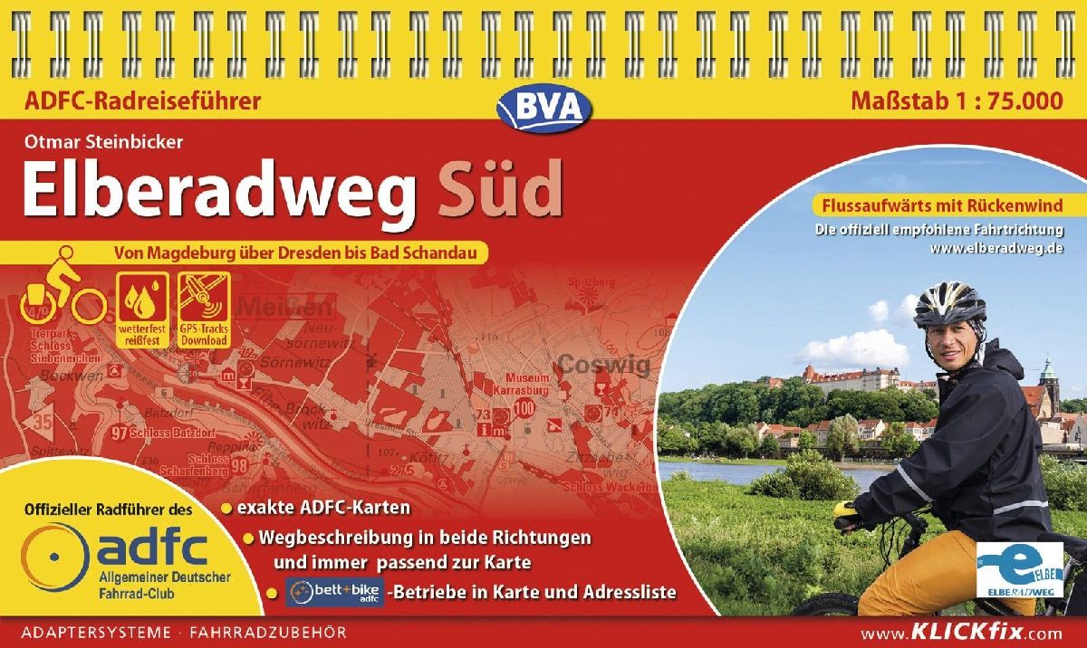 BVA ADFC Radreiseführer Elberadweg Süd
