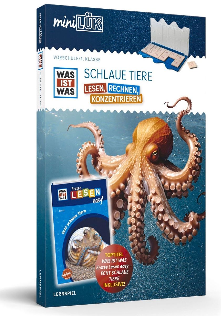 miniLÜK-Set. WAS IST WAS Schlaue Tiere Lesen, Rechnen, Konzentrieren Vorschule