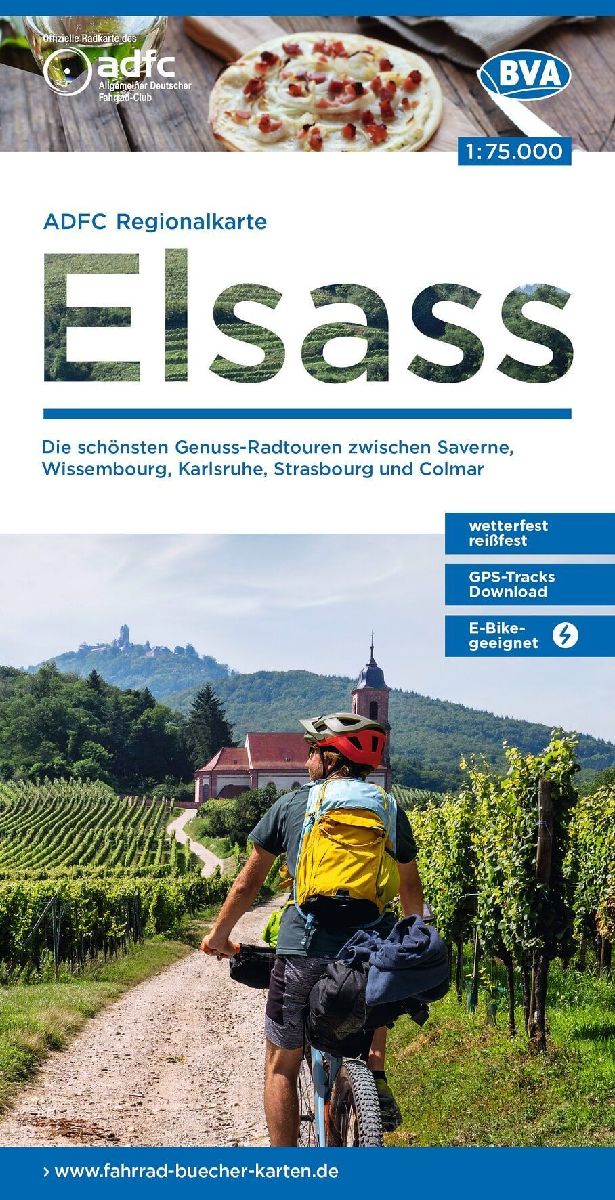 BVA ADFC Regionalkarte Elsass 1:75.000