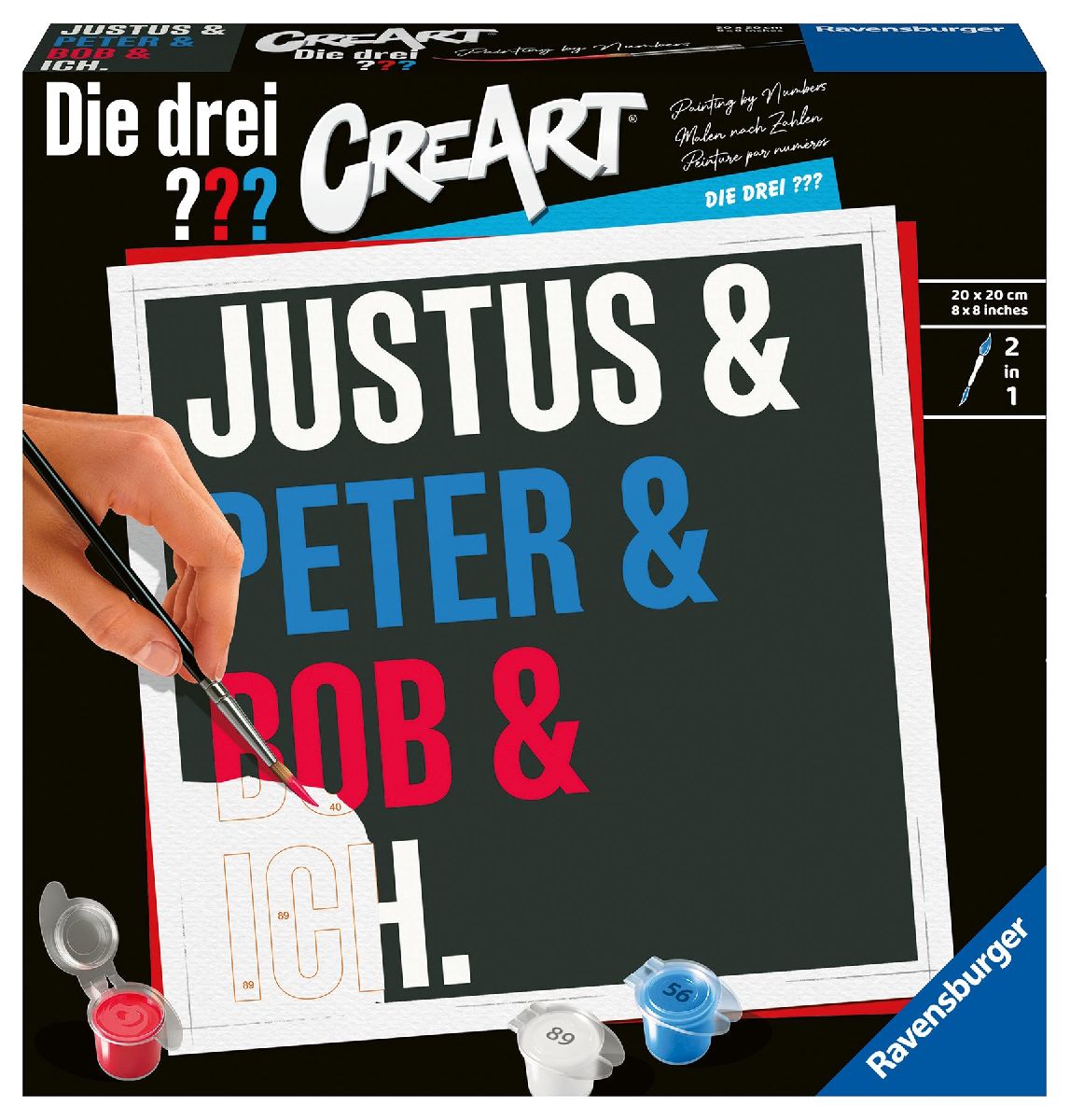Ravensburger CreArt - Malen nach Zahlen 23892 - Die drei ??? -ab 12 Jahren