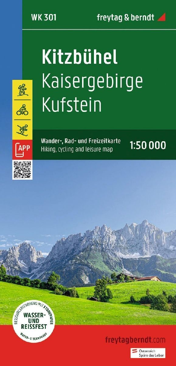 freytag & berndt Wanderkarte WK 301 Kitzbühel, Kaisergebirge - Kufstein 1:50.000
