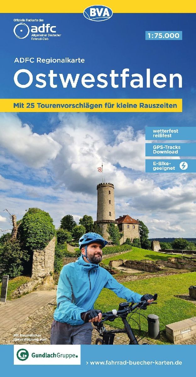 BVA ADFC Regionalkarte Ostwestfalen 1:75.000