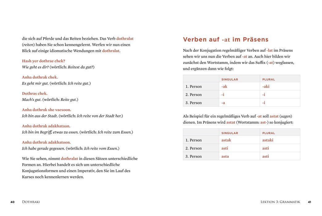 Living Language Dothraki. Lehrbuch + CD