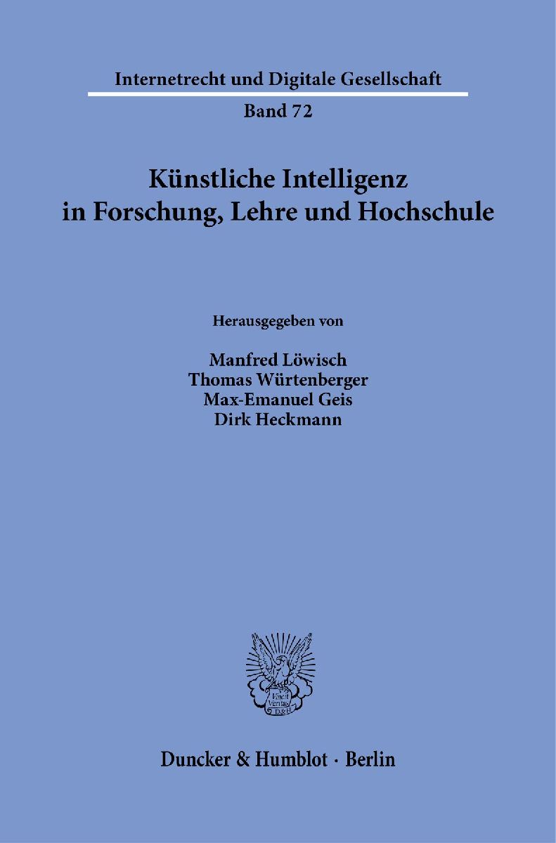 Künstliche Intelligenz in Forschung, Lehre und Hochschule