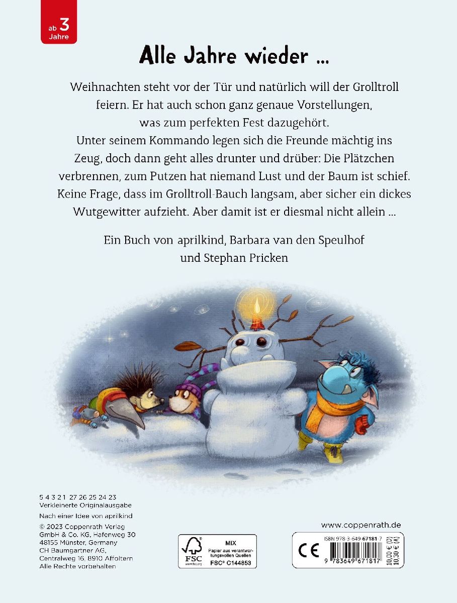 Der Grolltroll - Schöne Bescherung! (Pappbilderbuch)