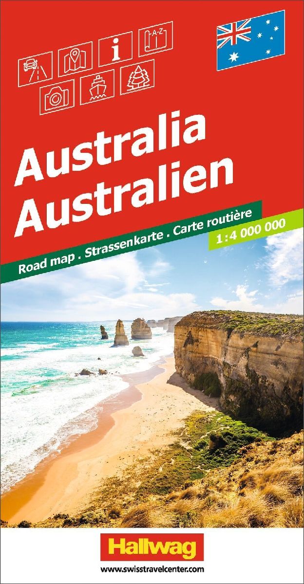 Hallwag Strassenkarte Australien 1:4 Mio.