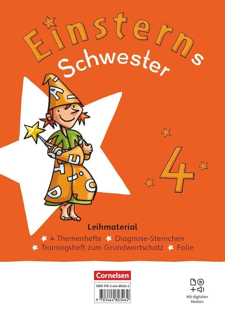 Einsterns Schwester 4. Schuljahr. Themenhefte 1-4, Training Grundwortschatz und Diagnoseheft - Leihmaterial - Im Paket