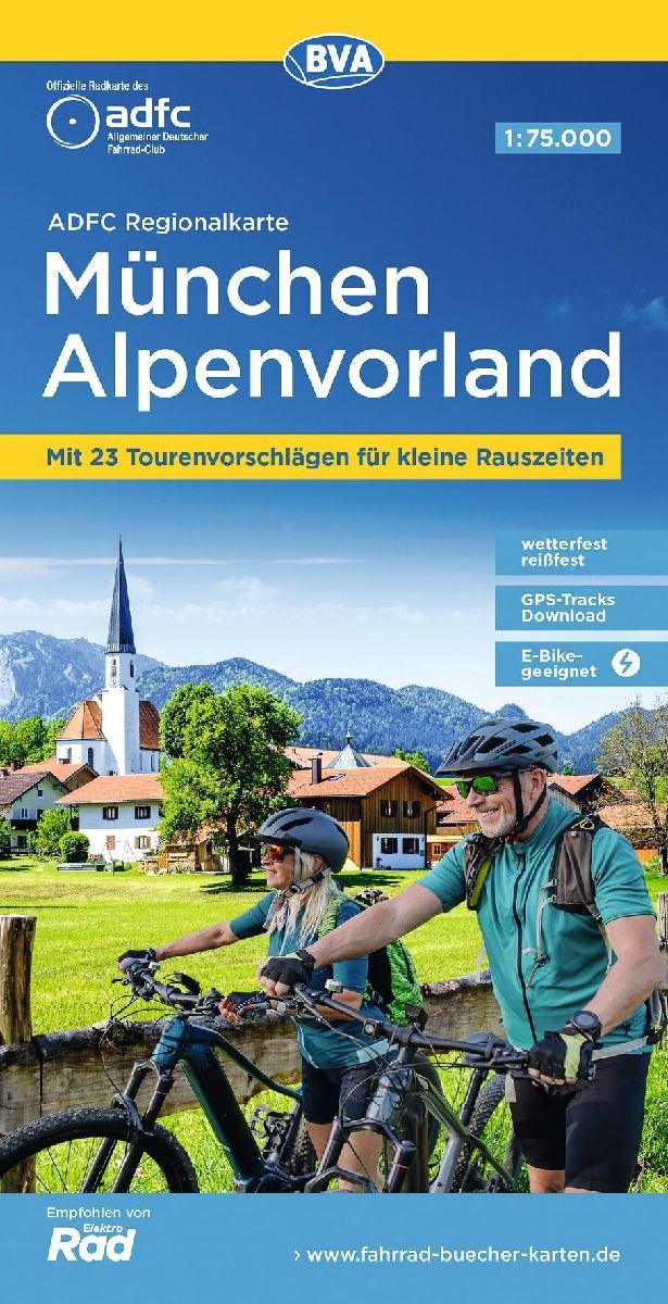 BVA ADFC Regionalkarte München Alpenvorland 1:75.000