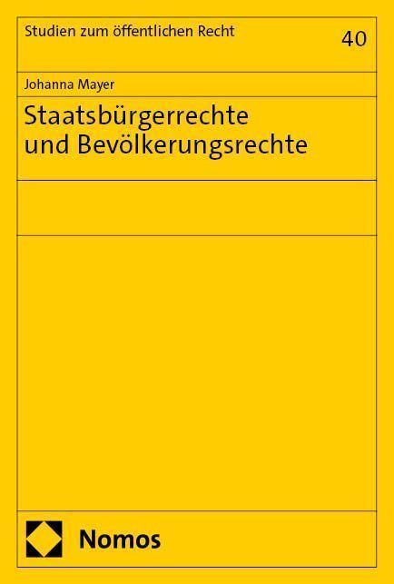 Staatsbürgerrechte und Bevölkerungsrechte