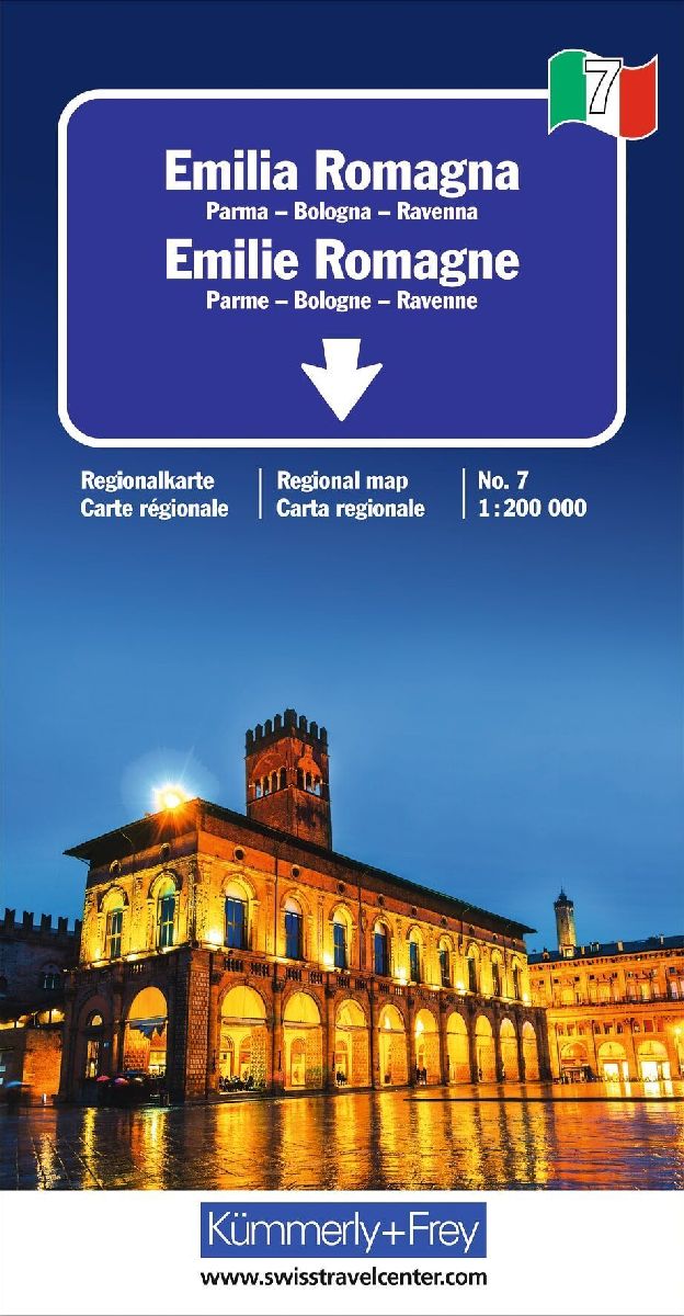Kümmerly+Frey Regional-Strassenkarte 7 Emilia Romagna 1:200.000