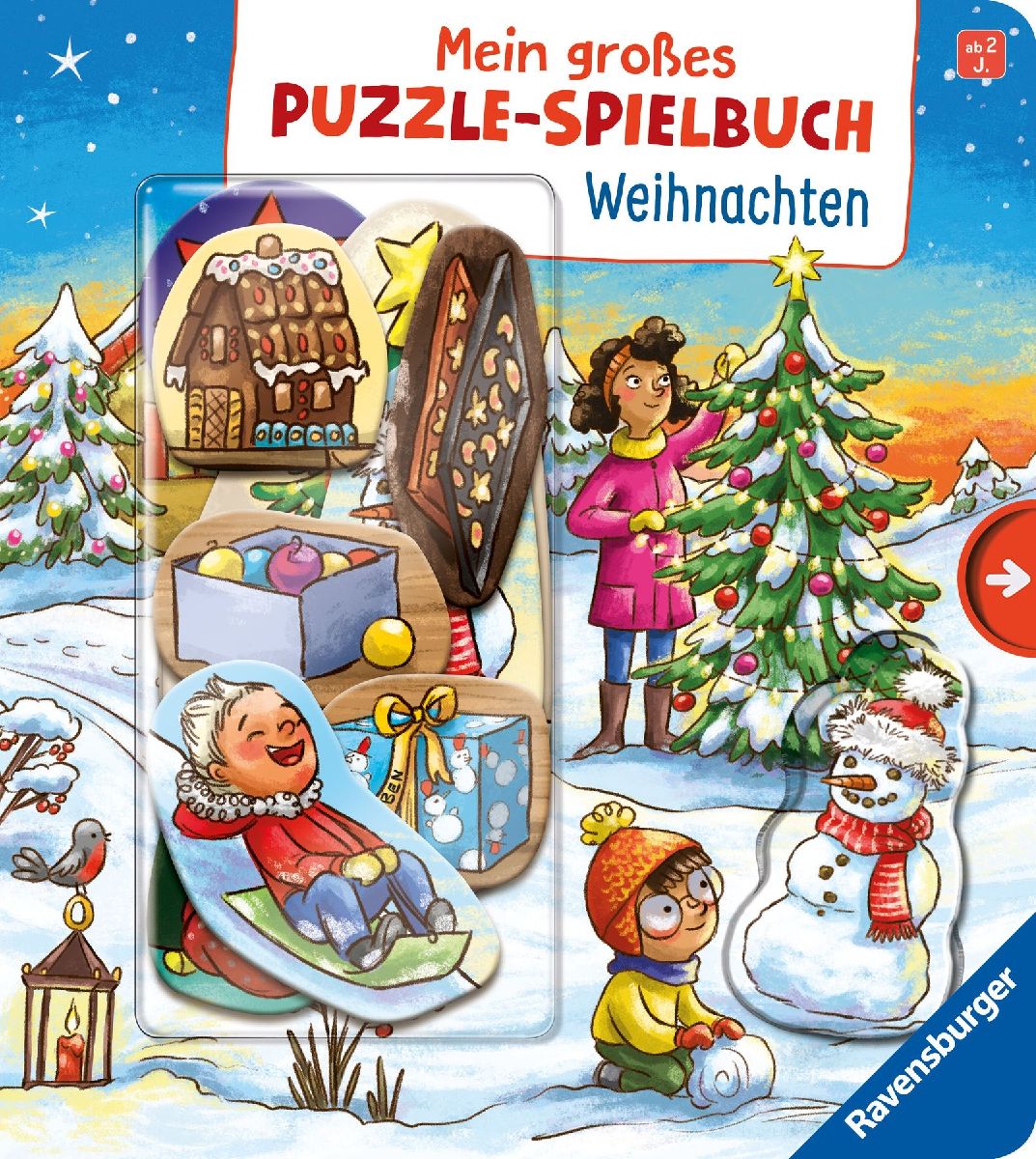Mein großes Puzzle-Spielbuch: Weihnachten