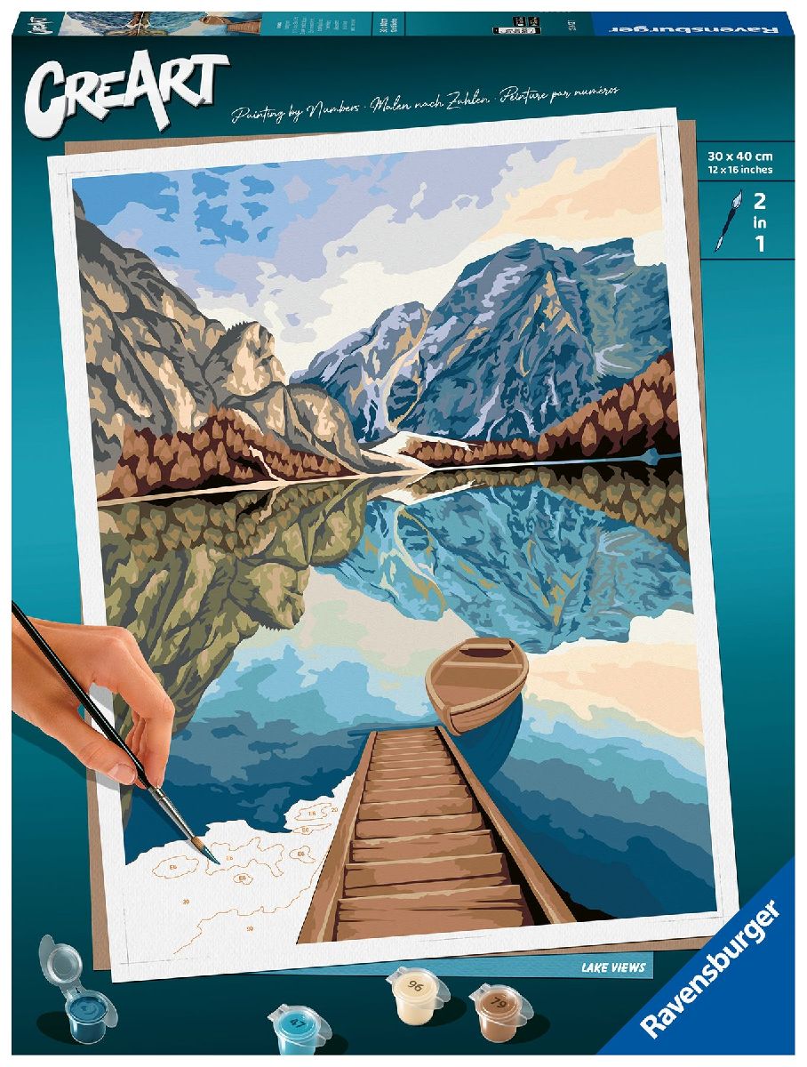 Ravensburger CreArt - Malen nach Zahlen 23612 - Lake Views - ab 12 Jahren