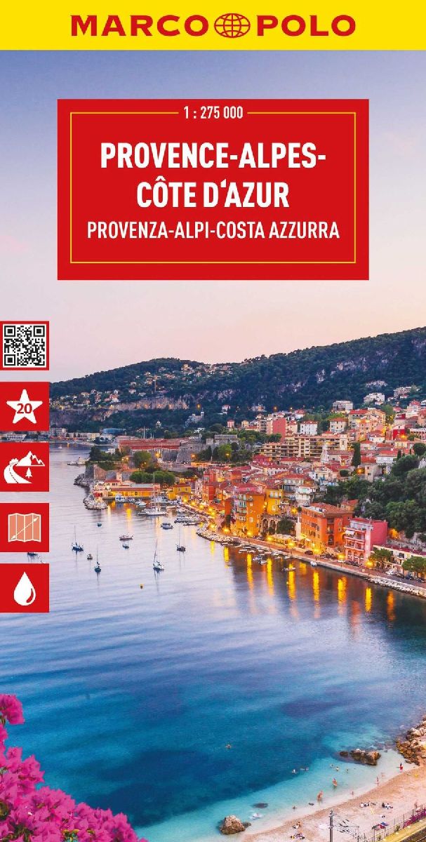 MARCO POLO Reisekarte Provence-Alpes-Côte d'Azur 1:275.000