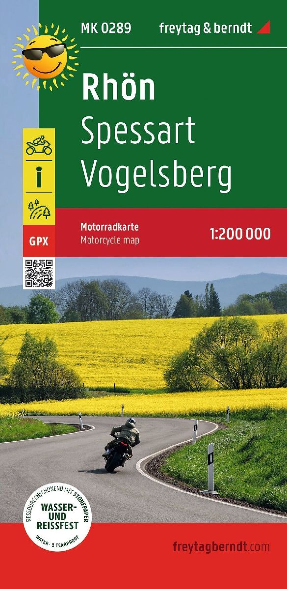 Rhön, Motorradkarte 1:200.000, freytag & berndt