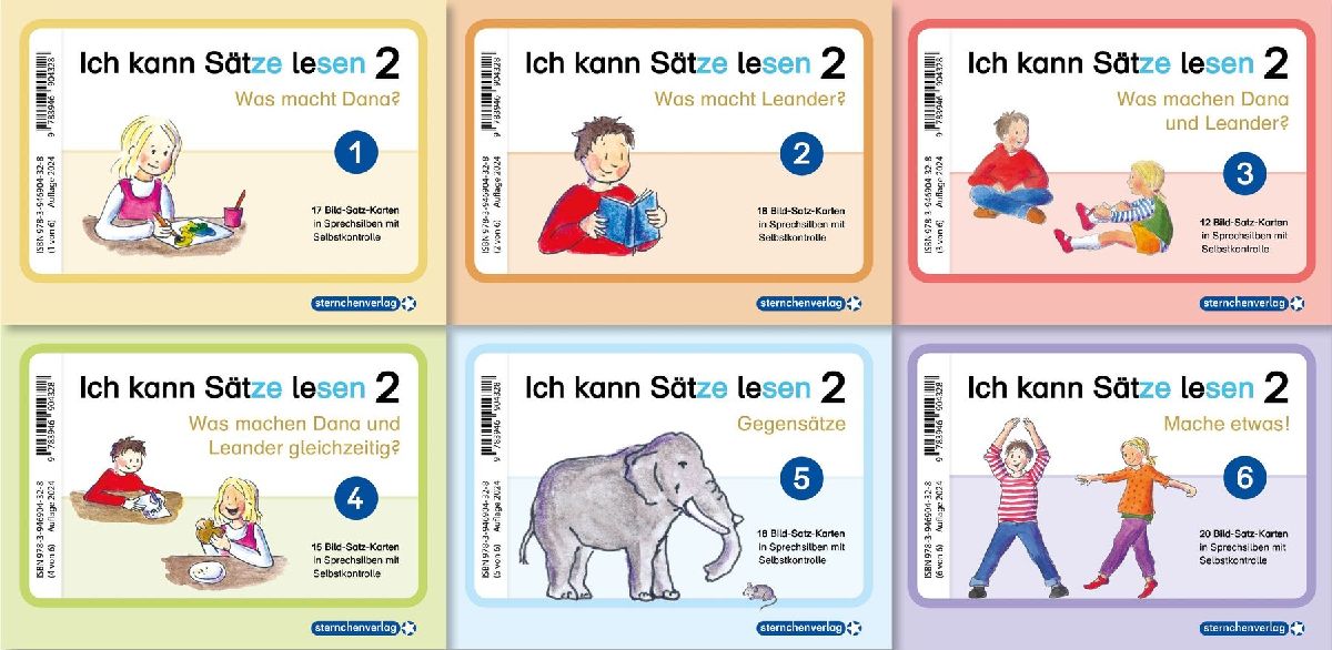 Ich kann Sätze lesen Teil 2 in Silbenschreibweise mit Dana und Leander