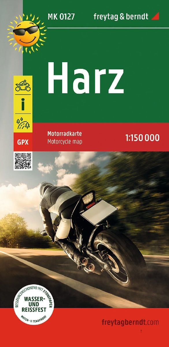 Harz, Motorradkarte 1:150.000, freytag & berndt