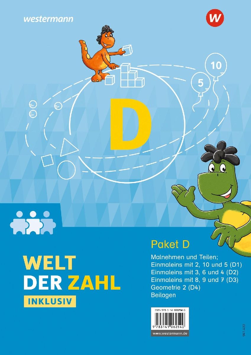 Welt der Zahl Inklusiv. Inklusionspaket D: Hefte D1 bis D4