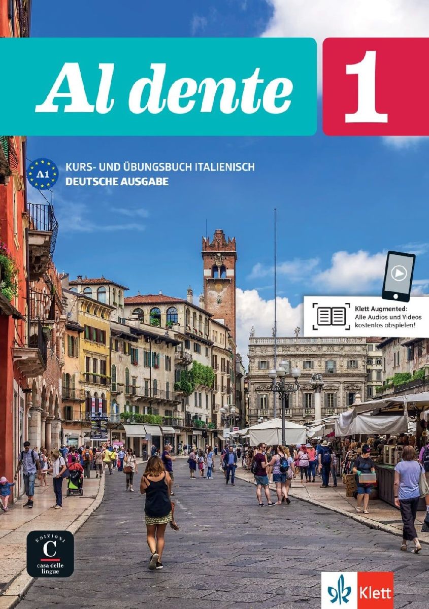 Al dente 1 (A1). Deutsche Ausgabe. Kurs- und Übungsbuch + Audio-CD + DVD