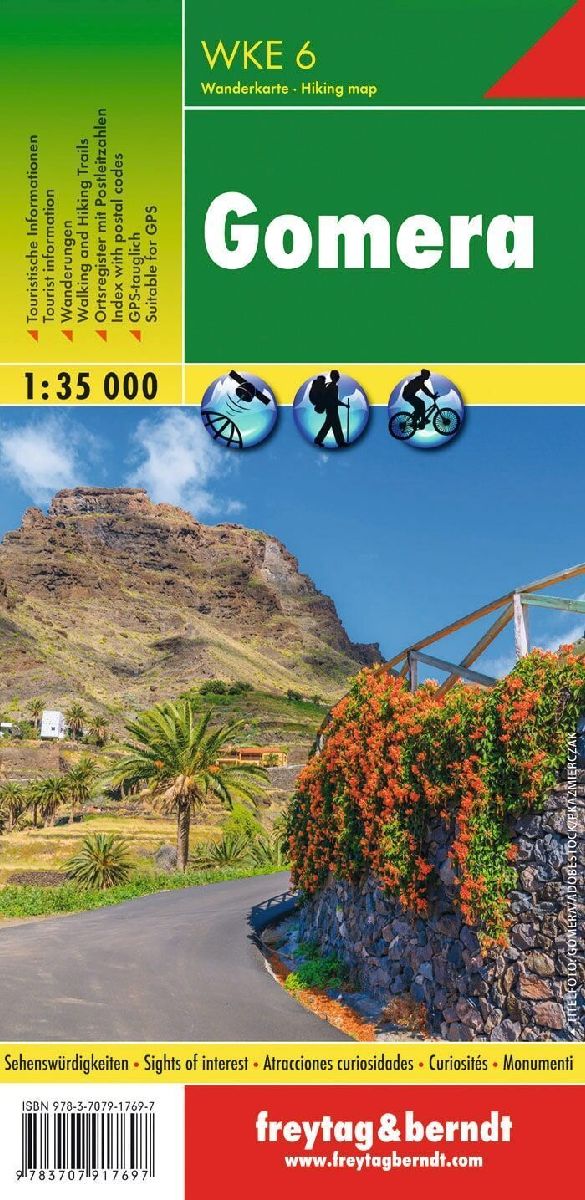 Gomera, Wanderkarte 1:35.000 LZ 2022