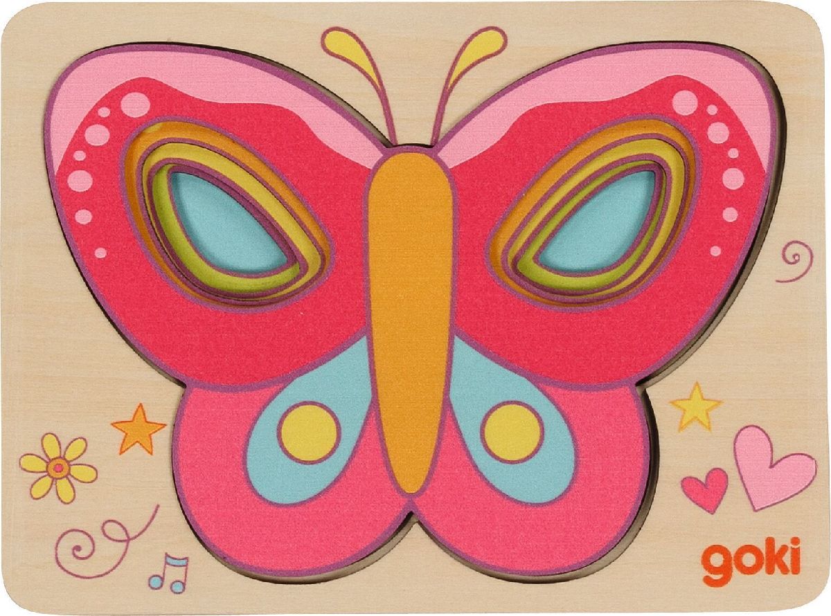 Schichtenpuzzle Schmetterling