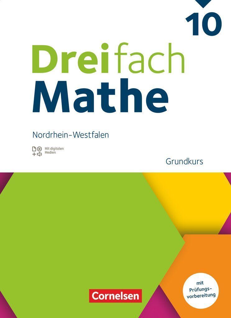 Dreifach Mathe 10. Schuljahr - Grundkurs - Nordrhein-Westfalen - Ausgabe 2022 - Schulbuch